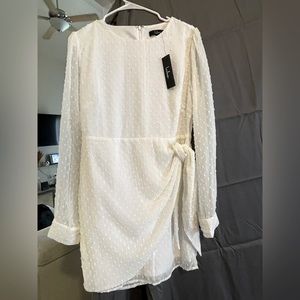 Lulu’s White Long Sleeve Dress